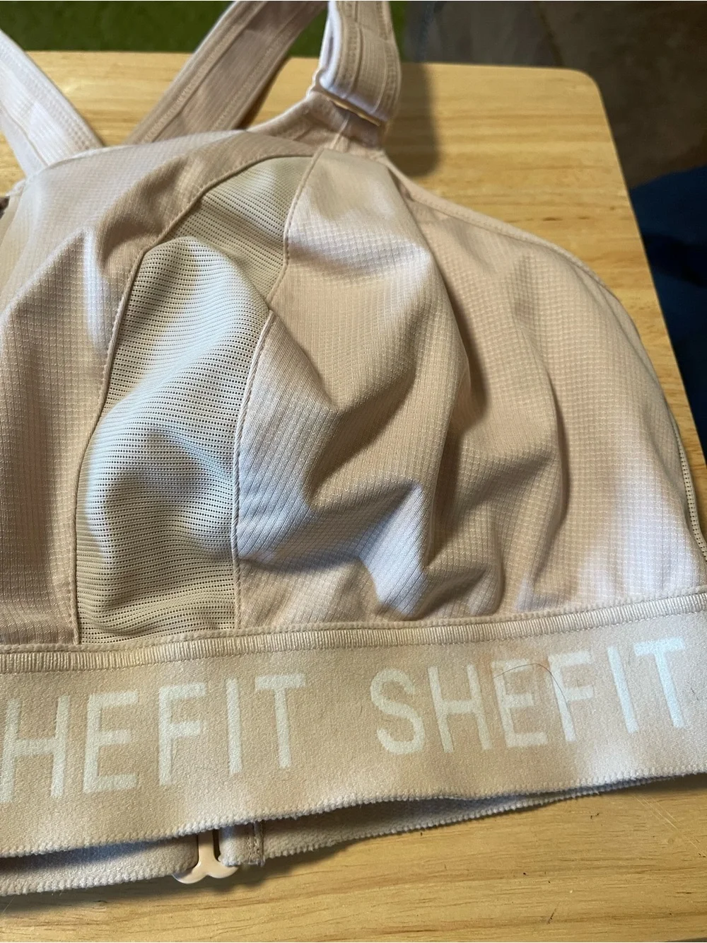 Shefit 5Luxe Pink Sports Bra Zip Front Adjustable High Impact Moisture Wicking - Picture 2 of 5